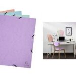 EXACOMPTA hoekspanmap Aquarel, A4, karton, pastelgroen