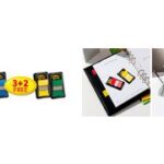 Post-it zelfklevende markers Index Standard, 25,4 x 43,2 mm, 3+2, kleuren assorti