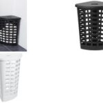 plast team wasmand BOSTON, 54 liter, driehoekig, zwart