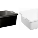 plast team afwasteil ATLANTA, rechthoekig, 10 liter, zwart