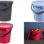 plast team voorraademmer met deksel, 5 liter, rood