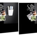 CEP stiftenkoker GLASS BOARD, magnetisch, 2 vakken, wit