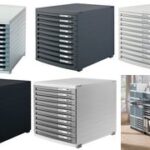 HAN schuifladenbox CONTUR, 10 open lades, box en lades:lichtgrijs