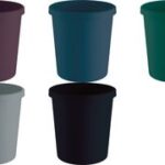 helit prullenbak 'the green german', 18 liter, zwart