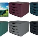 helit schuifladenbox 'the green chameleon', blauw