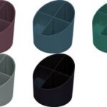 helit multi-pennenbakje 'the green cross', 4 vakken, zwart