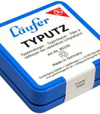 Läufer Typutz reiniger voor stempels en schrijfmachineletters, in hersluitbaar doosje