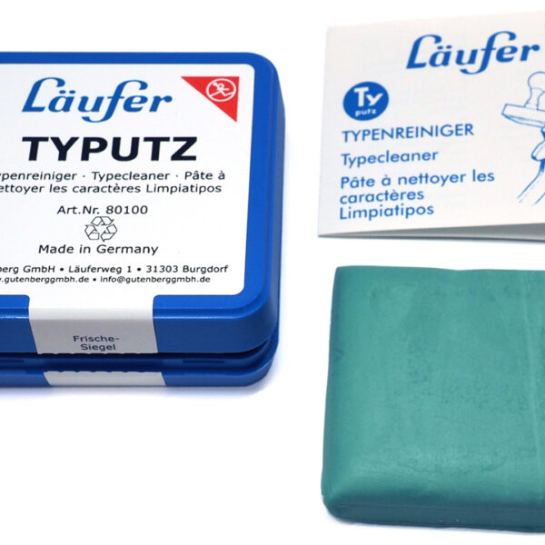 Läufer Typutz reiniger voor stempels en schrijfmachineletters, in hersluitbaar doosje