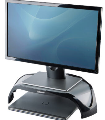 Fellowes TFT-/LCD-monitorstandaard Smart Suites, zwart/zilver