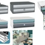 CEP schuifladenbox MoovUp SECURE, 2 lades, grijs / mint