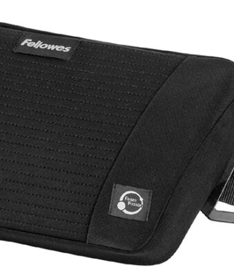 Fellowes onderrugsteun PlushTouch, zwart