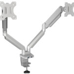 Fellowes dubbele monitorarm Platinum Series, zilver