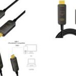 LogiLink USB-C AOC hybride glasvezelkabel, 4K/60Hz, 15 m