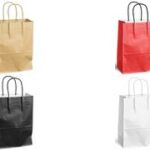 MAILmedia papieren draagtas met koord, (B)240 x (D)110 x (H)330 mm, zwart