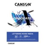CANSON studieblok GRADUATE LETTERING MIXED MEDIA, DIN A3