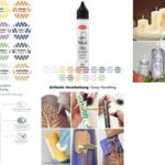 ViVA DECOR Candle waxpen (kaarsenpen), 28 ml, goud-glitter