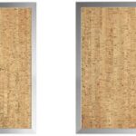 Bi-Office Design-kurkbord, 600 x 400 mm, zilver