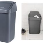 orthex swingdeksel-afvalbak, 50 liter, donkergrijs