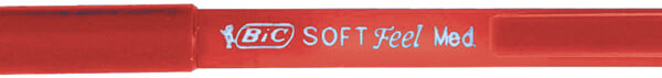 BIC drukbalpen Soft Feel Clic Grip, 0,32 mm, rood