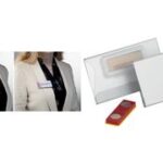 DURABLE badge, met magneet, 75 x 40 mm, niet verdraaiend