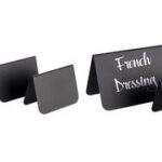 APS tafel- en buffetbordjes, 105 x 60 x 65 mm, zwart, set van 10