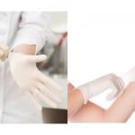 HYGOSTAR Latex-handschoen SKIN, M, wit, gepoederd