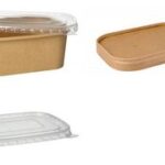 PAPSTAR bakje 'pure', 500 ml, bruin, zonder deksel