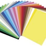 folia gekleurd karton, (B)500 x (H)700 mm, 220 g/m2, kleuren assorti