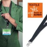 DURABLE textielband 20 ECO met karabijnhaak, bamboe, zwart