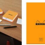 RHODIA memoblok No. 13, 115 x 160 mm, gelinieerd, oranje