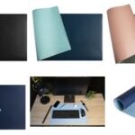 EXACOMPTA schrijfonderlegger, 400 x 800 mm, zwart / rood