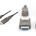 DIGITUS HDMI AOC hybride glasvezelkabel, 4K, zwart, 30 m