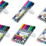 STAEDTLER Lumocolor permanent marker 317M, 4 stuks in etui