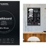 EUROPEL krijtbord zonder lijst, 500 x 1.000 mm, zwart