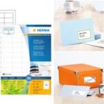 HERMA universele etiketten Recycling, 210 x 297 mm, 80 vel, permanent, naturelwit