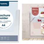 EUROPEL wand-brochurehouder, 1/3 DIN A4, 1 vak, glashelder