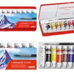 CARAN D'ACHE Gouache GOUACHE STUDIO, in tubes, 12 stuks in blikje