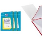 Oxford systeemkaarten/indexkaarten, DIN A5, geruit, wit / blauw