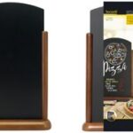 Securit tafelstandaard TOP, middel, donkerbruin