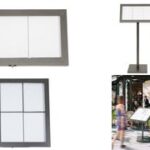 Securit voet voor LED-menukast COATED STEEL, 1.380 mm