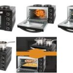 CLATRONIC vrijstaande oven KK 3786, met 2 kookplaten, zwart