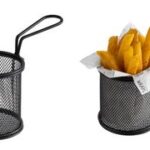 APS serveer-frituurmandje SNACKHOLDER, 80 mm, zwart
