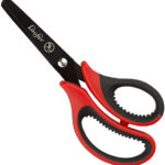 Läufer ergonomische knutselschaar, lengte: 130 mm, rood/schemering