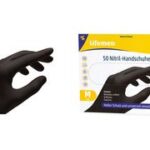 Lifemed nitril handschoen, zwart, poedervrij, grootte L