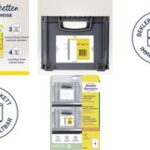 AVERY Zweckform drager-etiketten, 220x160 mm, wit/lichtgrijs