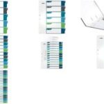 DURABLE kunststof tabbladen, cijfers, A4+, 12-delig, 1 - 12, wit