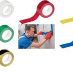 DURABLE markeringstape DURALINE BASIC, 50 mm x 33 m, zwart/geel