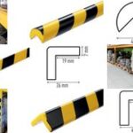 DURABLE hoekbeschermingsprofiel C19, lengte: 1 m, zwart/geel, rechthoekig