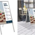 EUROPEL stoepbord CLASSIC, B1, zilver