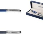 WATERMAN vulpen Expert Deluxe, M, metallic - blauw C.C.